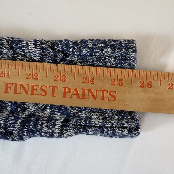 Lands’ End Women’s Cardigan Drifter Cable Knit Sweater Tunic Blue Size Large - Picture 11 of 13